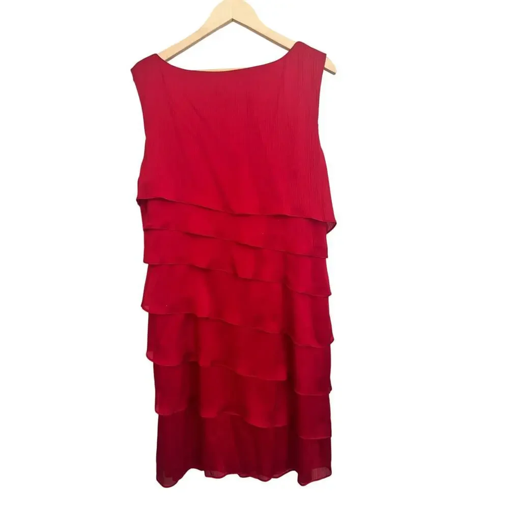 CONNECTED APPAREL LAYERED SLEEVELESS PARTY DRESS SIZE 18 NWT - Picture 3 of 7